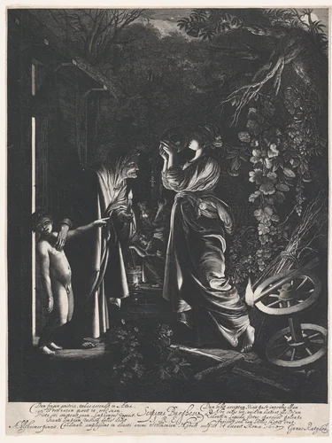 Ceres Searching for Her Daughter by Hendrick Goudt, print, 1578-1648