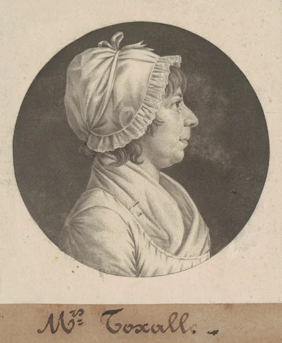 Margaret Smith Foxall by Charles B. J. Févret de Saint-Mémin, print, 1806