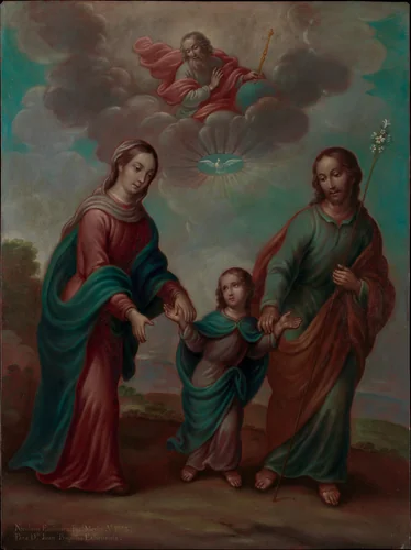 The Return of the Holy Family from Egypt by Nicolás Enríquez, artwork, 1773