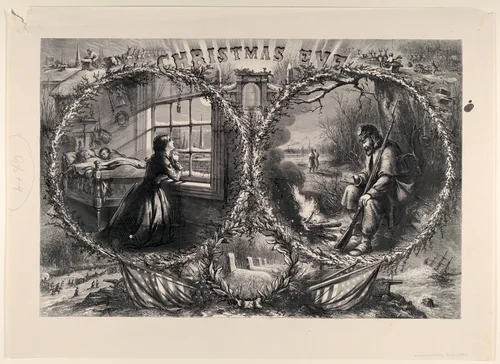 Christmas Eve (published "Harper's Weekly," January 3, 1863) by Thomas Nast, print, 1863