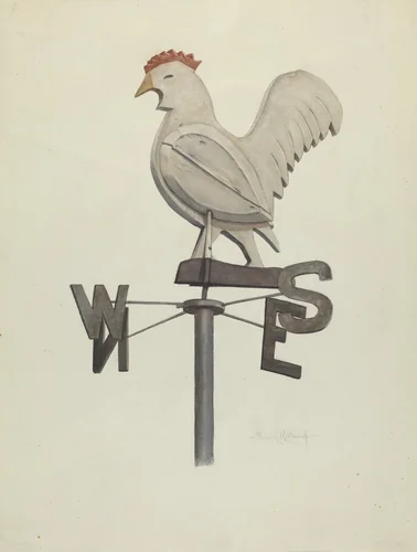 Weather Vane by Elmer R. Kottcamp, index of american design, 1941