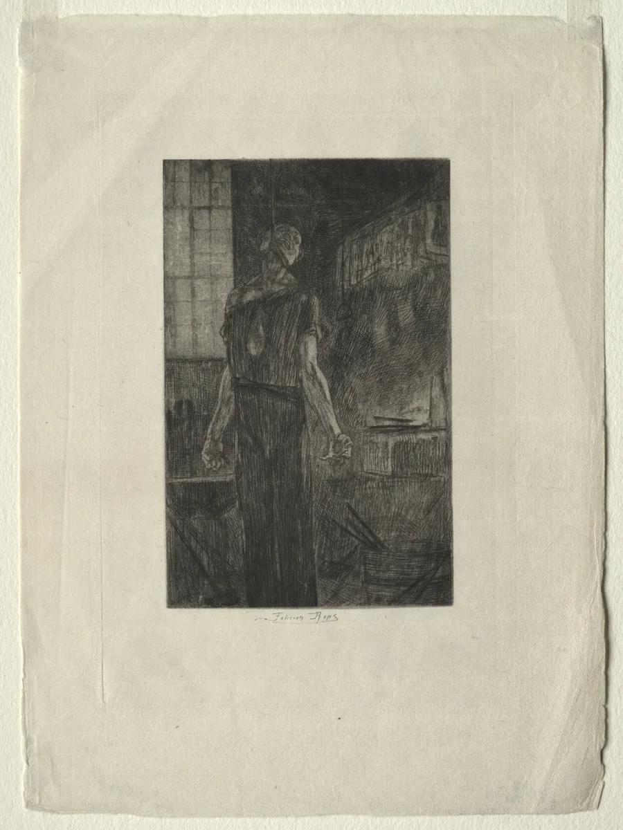 The Hanging of Levallois-Perret by Félicien Rops, print, 1875-1885