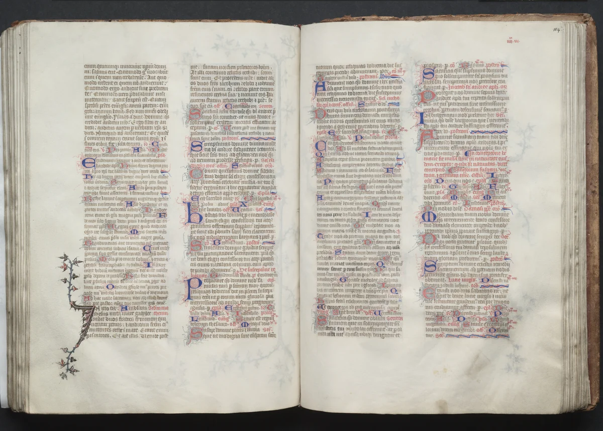 The Gotha Missal: Fol. 103v, Text by Master of the Boqueteaux, book, 1370-1380