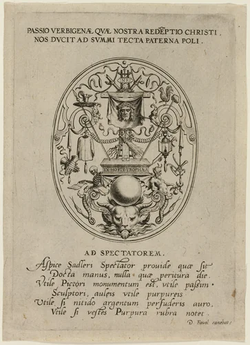 Title Page, from Passion of Christ by Jan Sadeler, print, 1570-1600