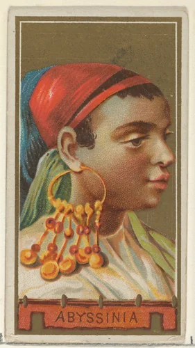 Abyssinia, from the Types of All Nations series (N24) for Allen & Ginter Cigarettes by Allen & Ginter, print, 1889