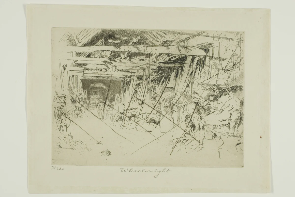 Wheelwright by James McNeill Whistler, print, 1880