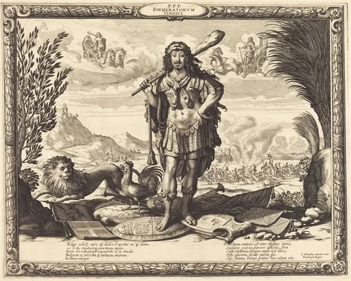 Louis XIII as Hercules by Abraham Bosse, print, 1602-1676