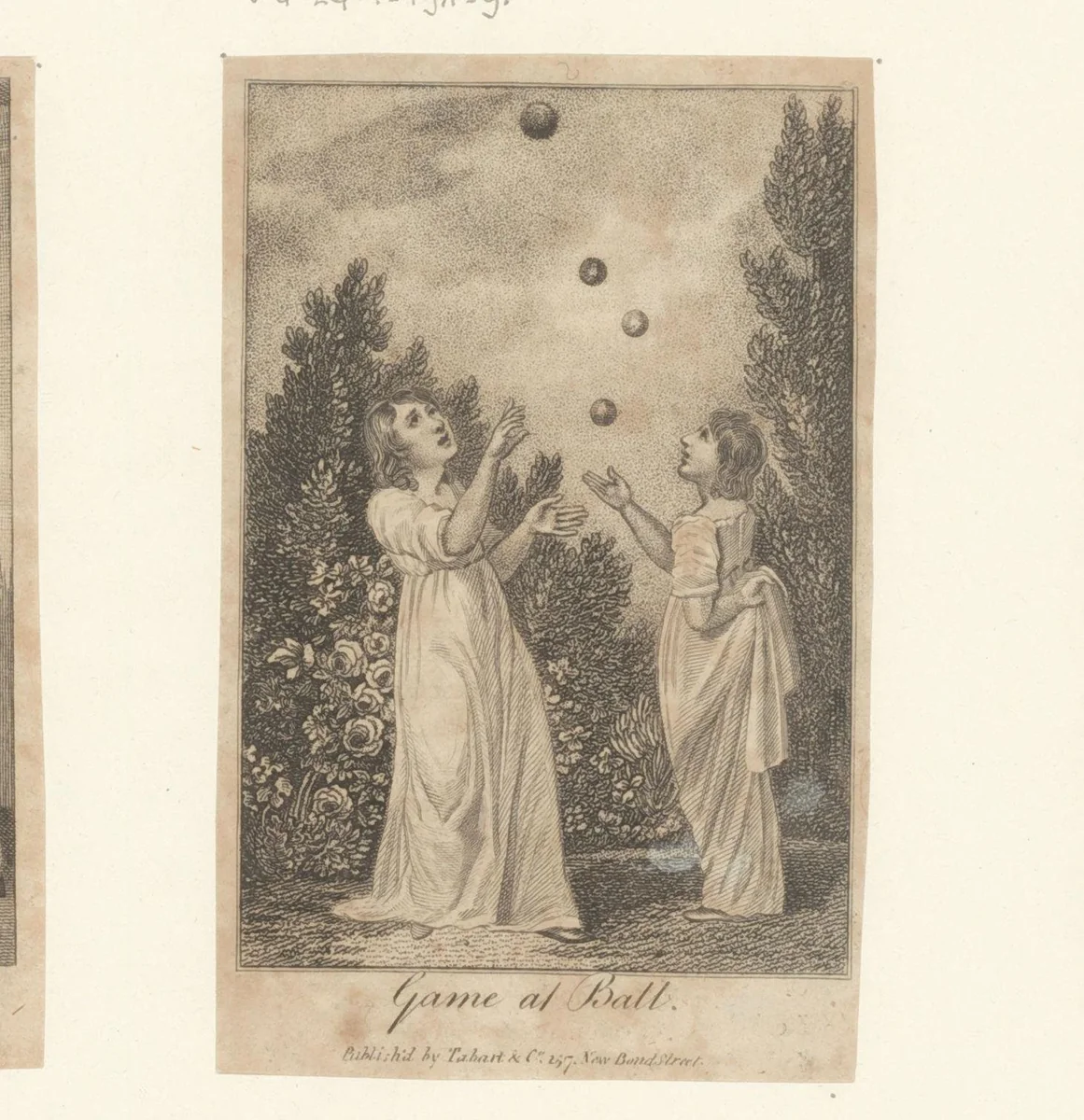 Kinderen spelen met een shuttle by anonymous, print, 1812