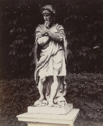 Versailles -- The Phlegmatic by Matthieu Lespagnandelle by Eugène Atget, photograph, 1923