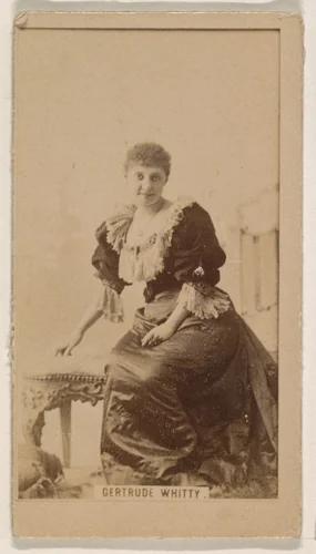 Gertrude Whitty, from the Actresses series (N245) issued by Kinney Brothers to promote Sweet Caporal Cigarettes by Kinney Brothers Tobacco Company, photograph, 1890