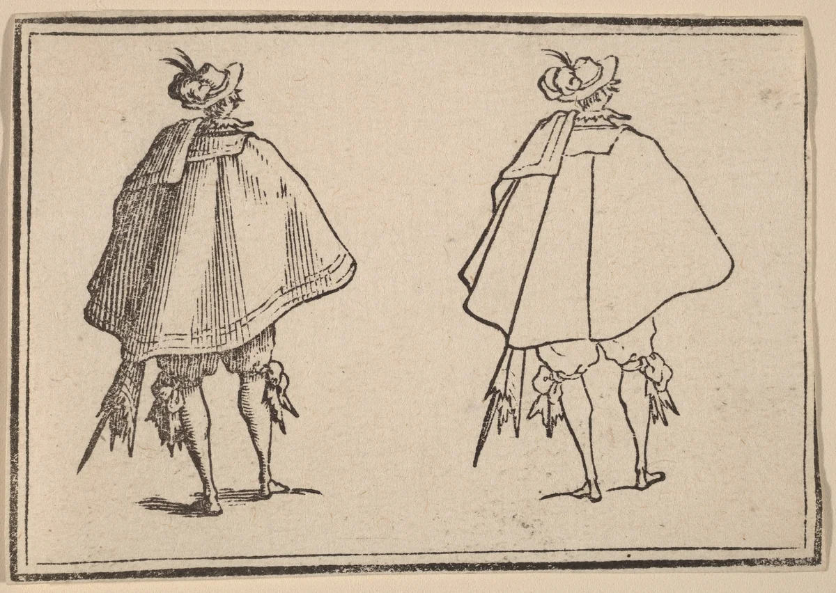 Gentleman in Large Mantle, Seen from Behind by Edouard Eckman
Jacques Callot, print, 1621