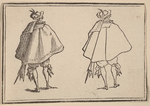 Gentleman in Large Mantle, Seen from Behind by Edouard Eckman
Jacques Callot, print, 1621