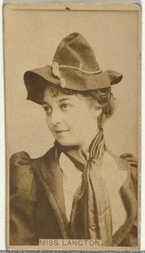Miss Langton, from the Actors and Actresses series (N145-8) issued by Duke Sons & Co. to promote Duke Cigarettes by W. Duke, Sons & Co., photograph, 1890-1895