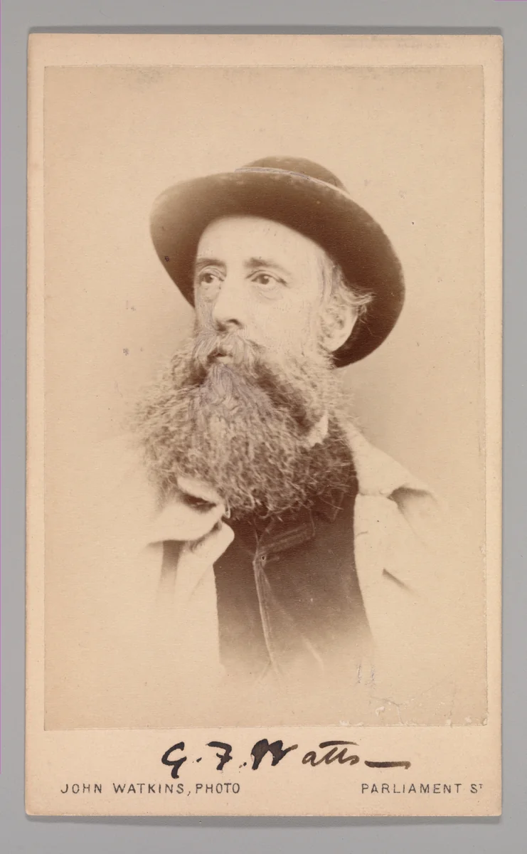 [George Frederick Watts] by John and Charles Watkins, photograph, 1860-1869