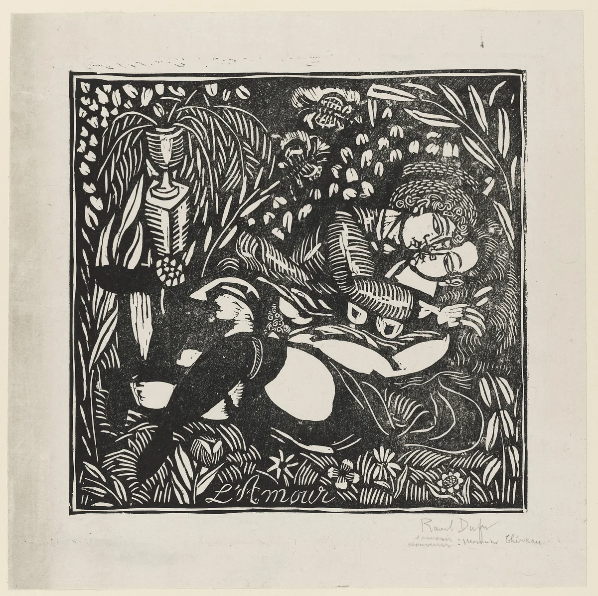 Love Making by Raoul Dufy, print, 1912