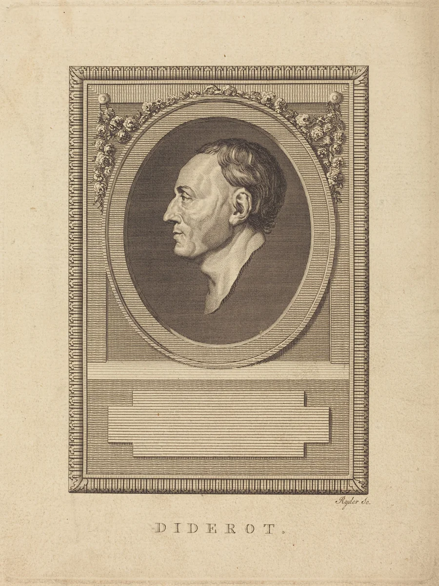 Diderot by Thomas Ryder, print, 1746-1810