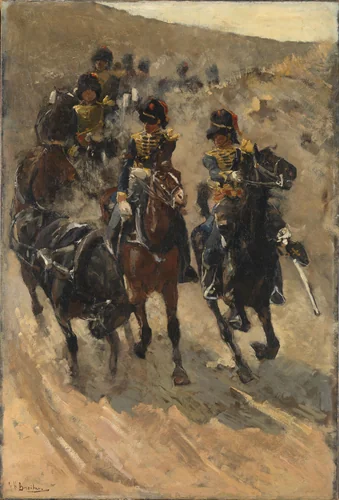 The Yellow Riders by George Hendrik Breitner, painting, 1885-1886