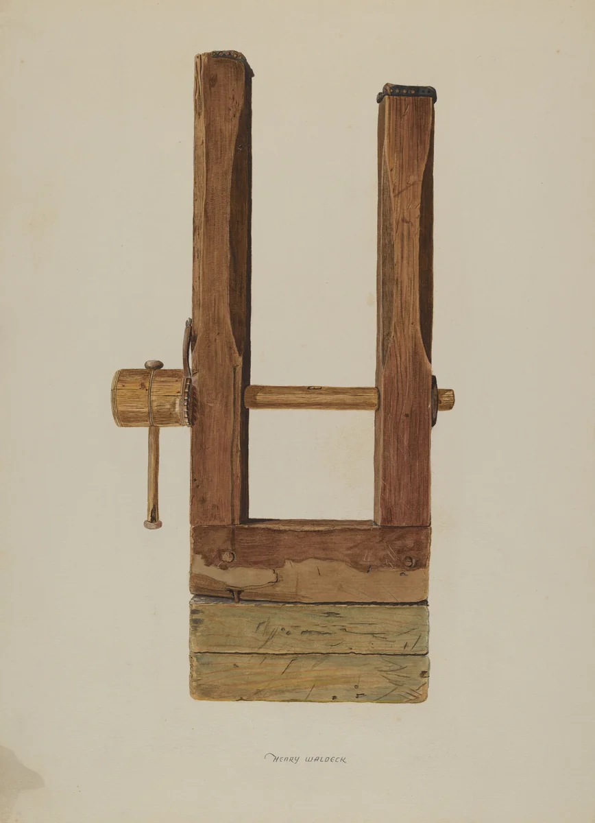 Pegging Jack by Henry Waldeck, index of american design, 1938