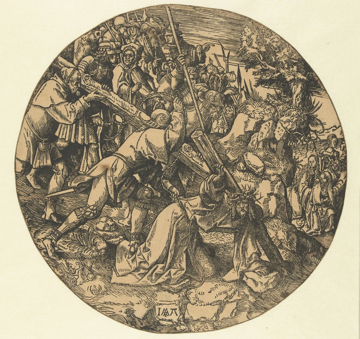 Kruisdraging by Unknown, print, 1517-1533