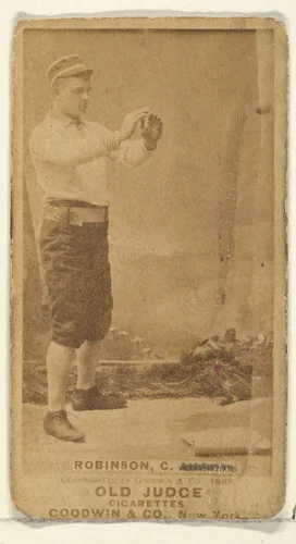 Robinson, Catcher, Philadelphia Athletics, from the Old Judge series (N172) for Old Judge Cigarettes by Goodwin & Company, photograph, 1888