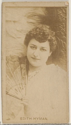 Edith Hyman, from the Actors and Actresses series (N45, Type 8) for Virginia Brights Cigarettes by Allen & Ginter, photograph, 1885-1891