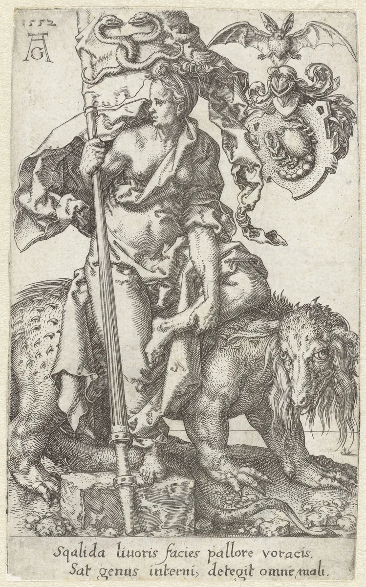 Afgunst by Unknown, print, 1552