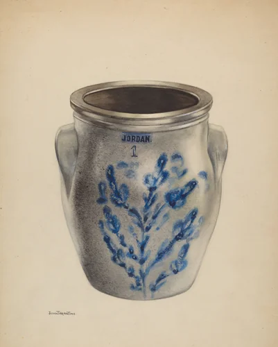 Crock by John Tarantino, index of american design, 1935-1942