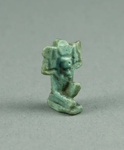 Amulet of the God Shu by Egyptian, metalwork, -1070--656