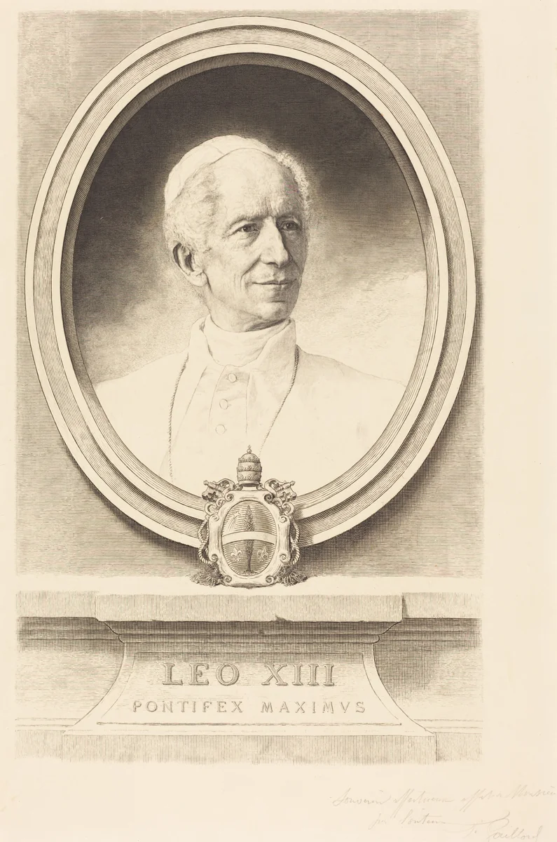 Leo XIII by Ferdinand Gaillard, print, 1834-1887