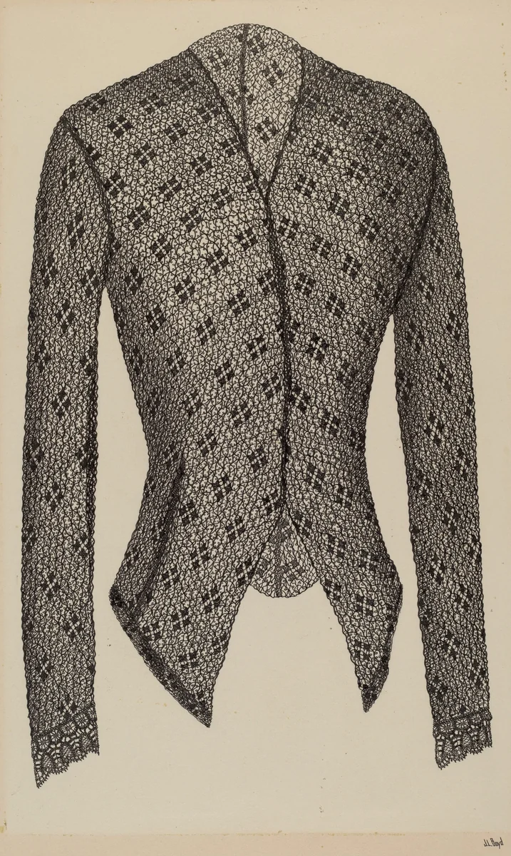 Black Lace Jacket by Joseph L. Boyd, index of american design, 1938