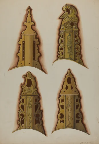 Patch Boxes of Kentucky Rifles by Albert Levone, index of american design, 1937