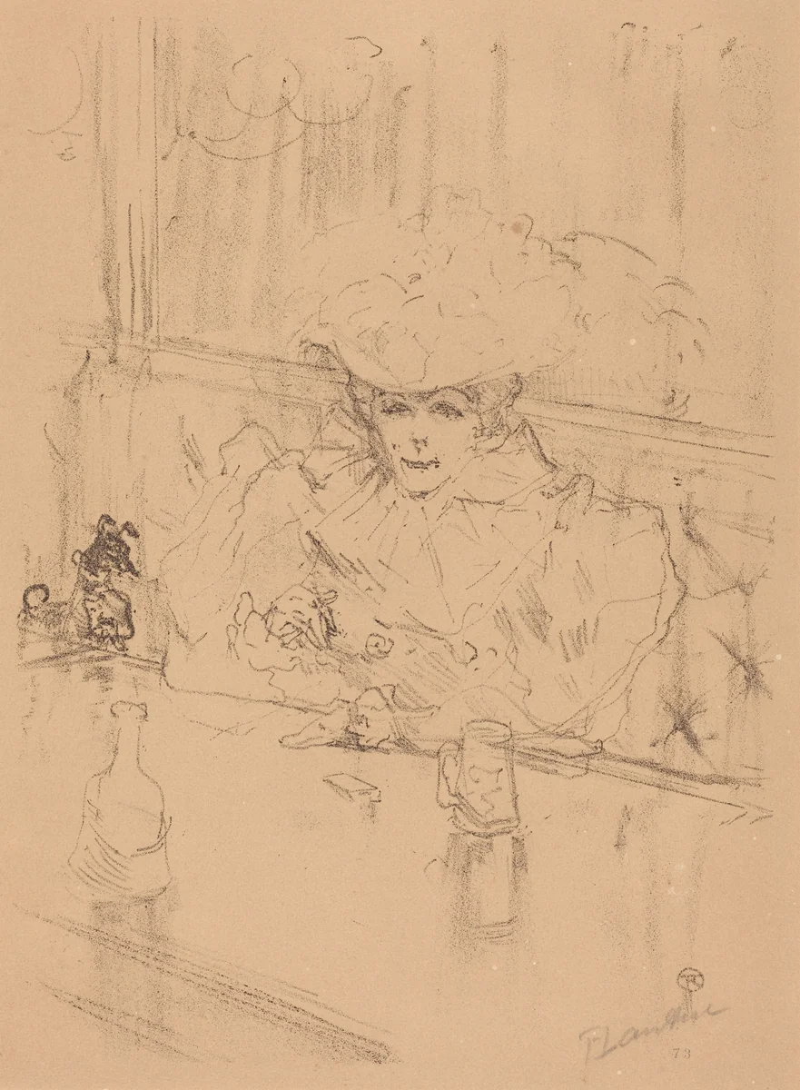 At the Hanneton (Au Hanneton) by Henri de Toulouse-Lautrec, print, 1898