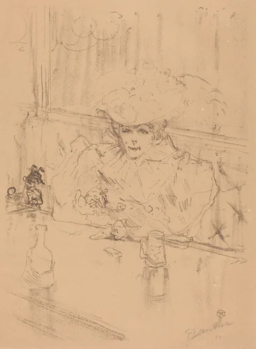 At the Hanneton (Au Hanneton) by Henri de Toulouse-Lautrec, print, 1898