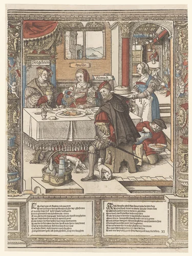 De maaltijd by Cornelis Anthonisz, print, 1541