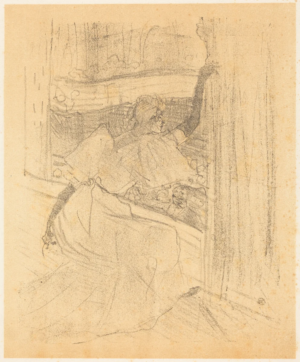 Bowing to the Audience (Saluant le public) by Henri de Toulouse-Lautrec, print, 1898