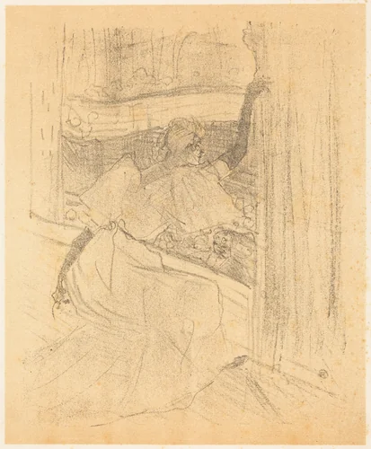 Bowing to the Audience (Saluant le public) by Henri de Toulouse-Lautrec, print, 1898