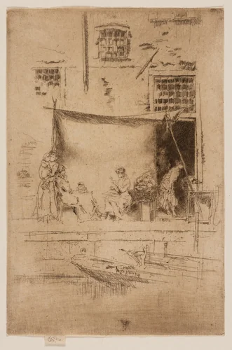Fruit Stall by James McNeill Whistler, print, 1879-1880
