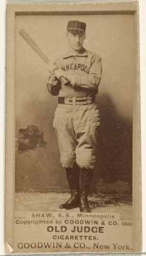 John W. Shaw, Shortstop, Minneapolis, from the Old Judge series (N172) for Old Judge Cigarettes by Goodwin & Company, photograph, 1888