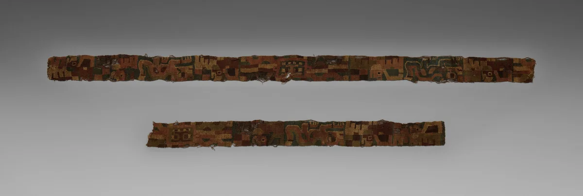 Fragments of a Belt by Unknown, textile, 395-405