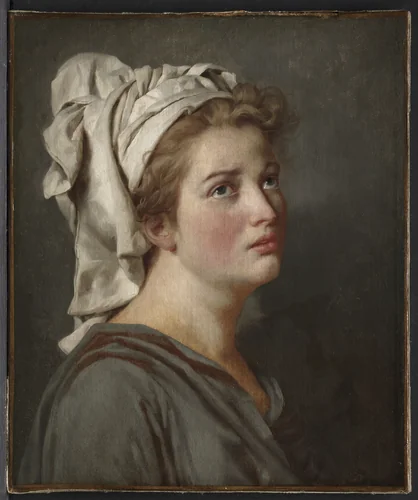 Young Woman with a Turban by Jacques-Louis David, painting, 1775-1785