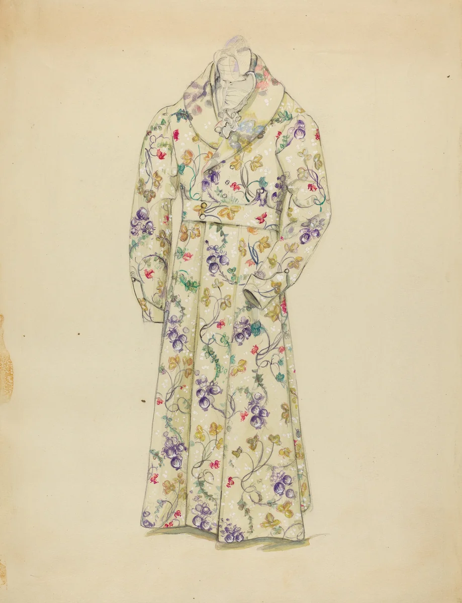 Dressing Gown by Sylvia Dezon, index of american design, 1936
