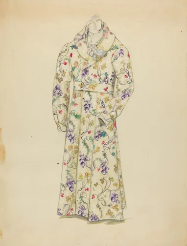 Dressing Gown by Sylvia Dezon, index of american design, 1936
