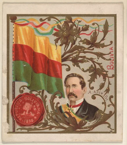 Bolivia, from the International Cards series (N238), issued by Kinney Bros. by Kinney Brothers Tobacco Company, print, 1888