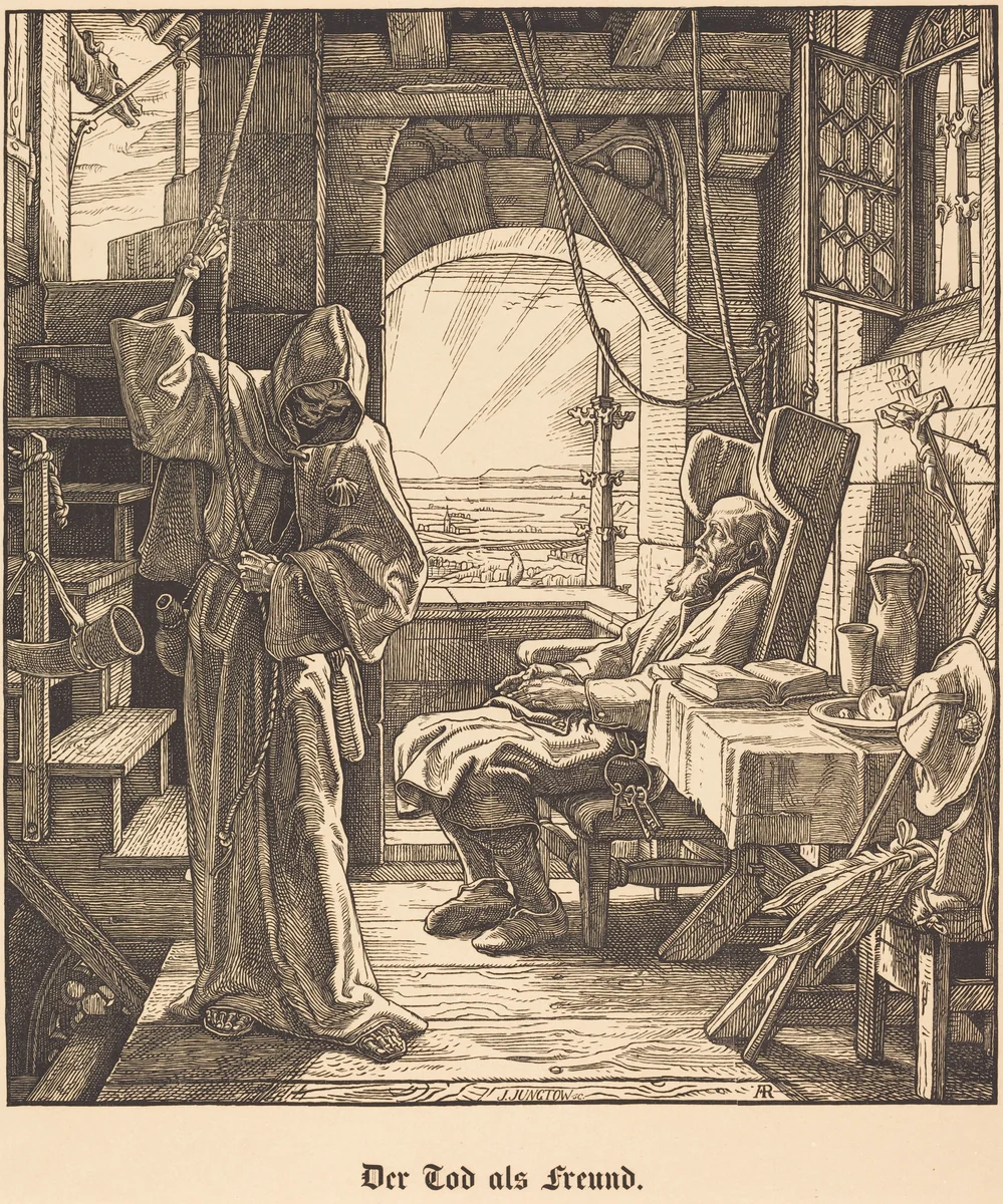 Der Tod als Freund (Death as a Friend) by Alfred Rethel
Richard Julius Jungtow, print, 1851