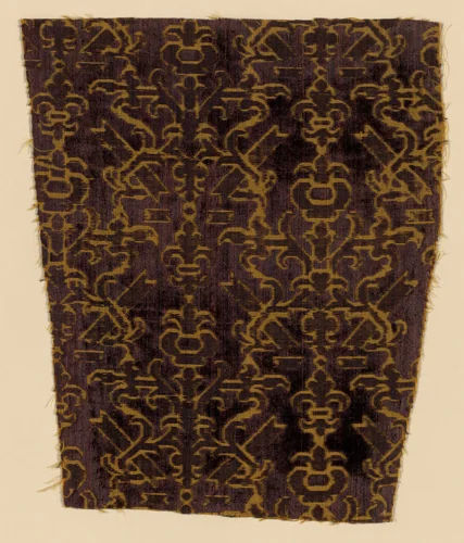 Fragment by Italy, textile, 1700-1725