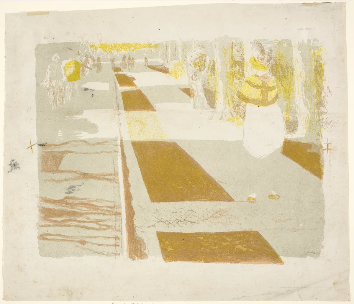 The Avenue by Edouard Jean Vuillard, print, 1899