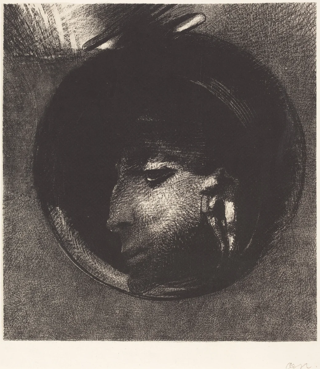 Cellule Auriculaire by Odilon Redon, print, 1894