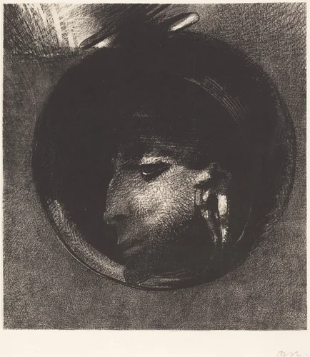 Cellule Auriculaire by Odilon Redon, print, 1894