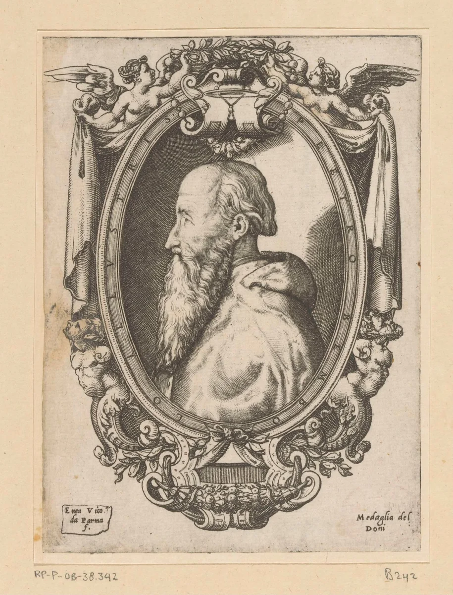 Portret van kardinaal Pietro Bembo by Unknown, print, 1550