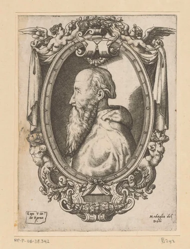 Portret van kardinaal Pietro Bembo by Unknown, print, 1550